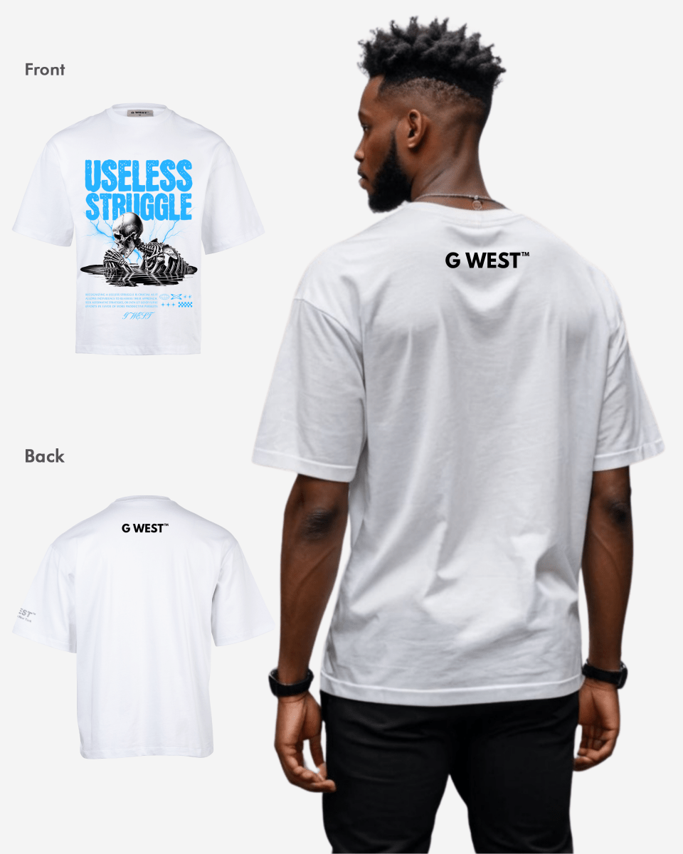 G WEST USELESS STRUGGLE OVERSIZED T-Shirt Mens G West