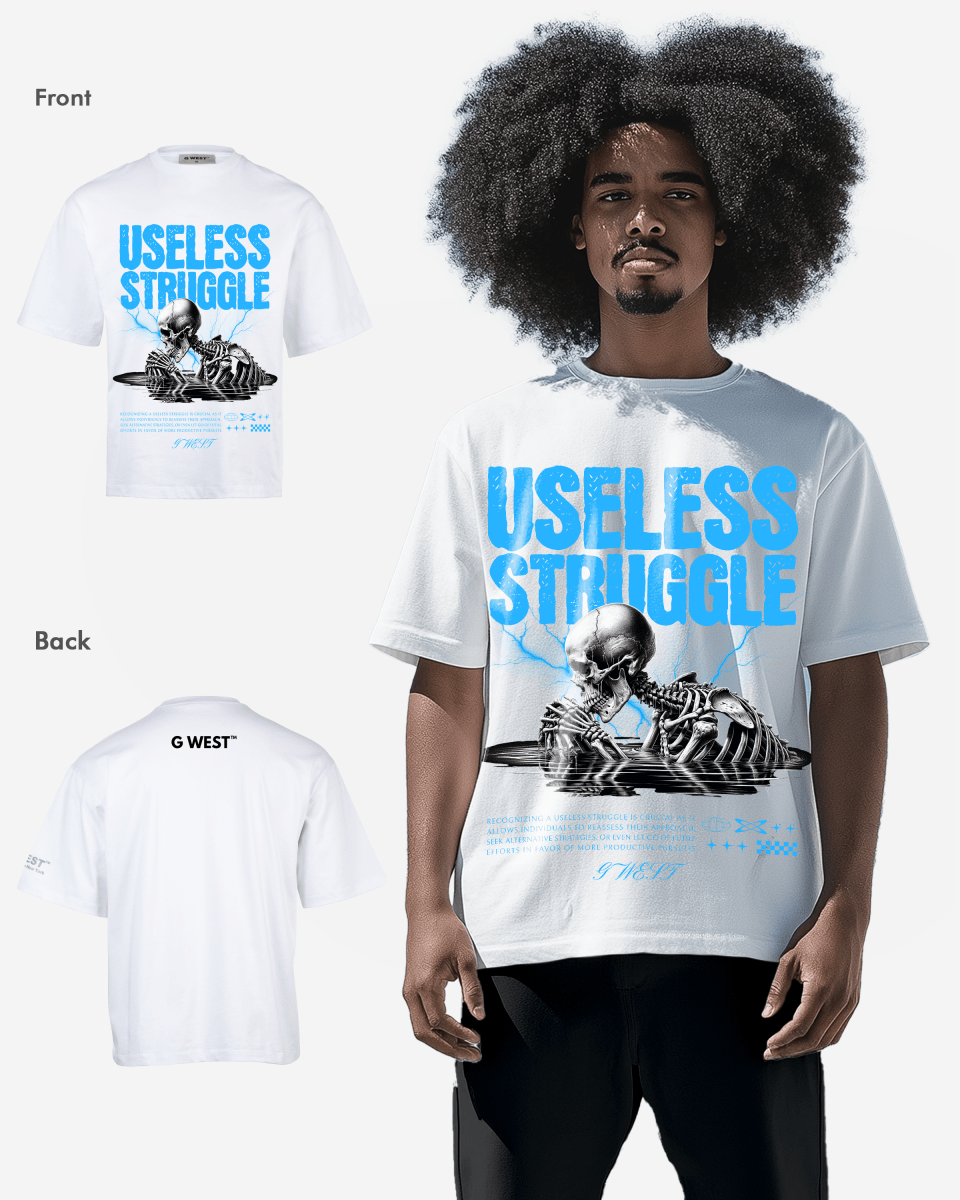 G WEST USELESS STRUGGLE OVERSIZED T-Shirt Mens G West