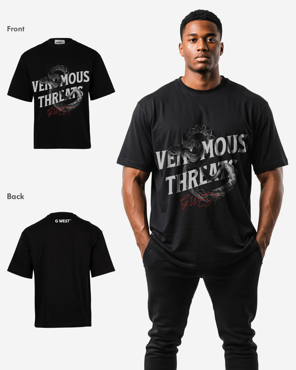 G WEST VENOMOUS THREATS OVERSIZED T-Shirt Mens G West