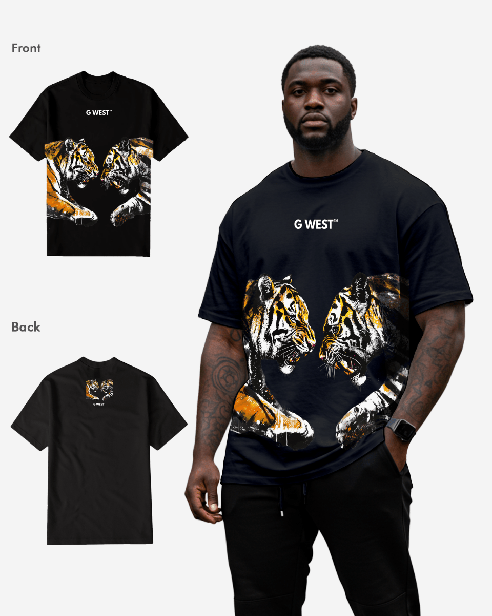 G WEST WILD THINGS T-Shirt Big and Tall Mens G West