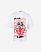 G WEST WINGS N BLOOMS OVERSIZED T-Shirt Mens G West