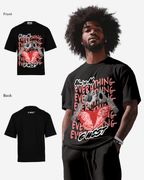 G WEST WINGS N BLOOMS OVERSIZED T-Shirt Mens G West