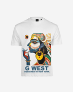 G West Mens Work Of Art Oversized Tee G West