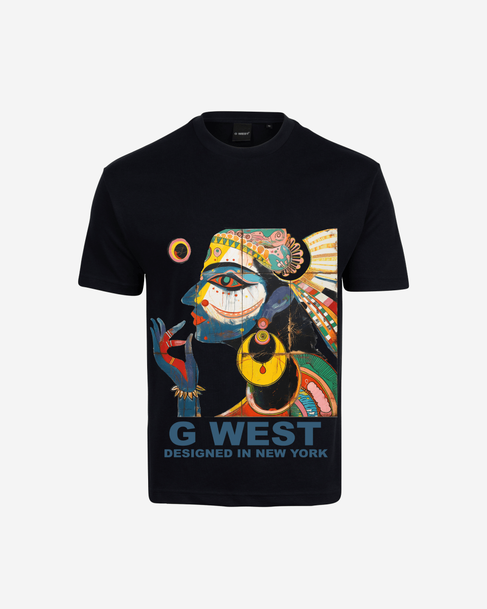 G West Mens Work Of Art Oversized Tee G West