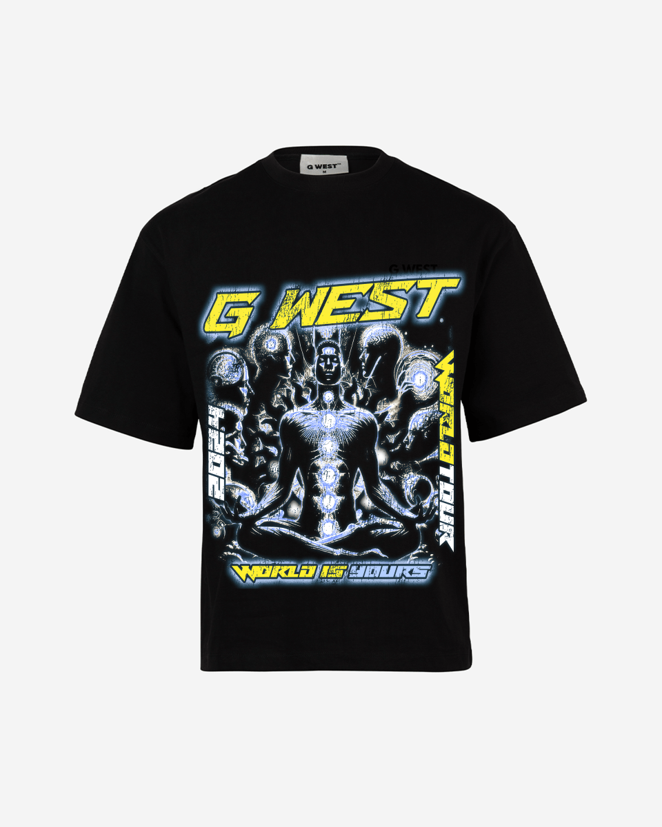 G West World Is Yours Premium Oversized T-Shirt Mens G West