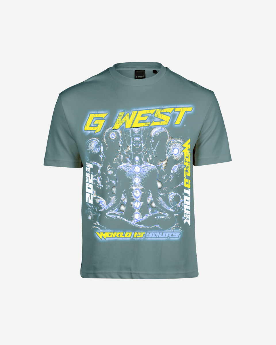 G West World Is Yours Premium Oversized T-Shirt Mens G West