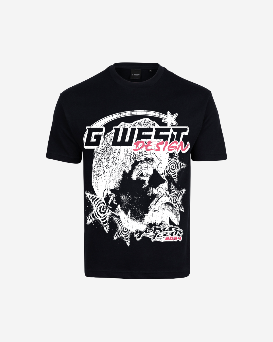 G West Mens World Tour Premium Oversized Tee G West