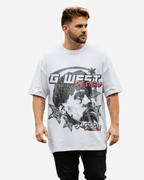 G West World Tour White T-Shirt Big and Tall Mens G West