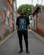 G West Gate To Doom Men's Oversized T-Shirt G West