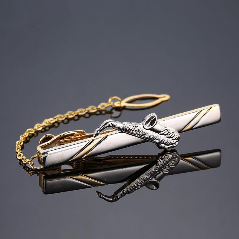 Gentlemen Fashion Men Tie Clip Classy Necktie Tie Bar Tie Clip For Men's Skinny Necktie Tie Clip Gift For Husband Dolphin Ship Wedding Tie Men Jewelry Romantic Necktie Bar Clips Groomsmen Grooms Business Formal Necktie Clips Stevvex
