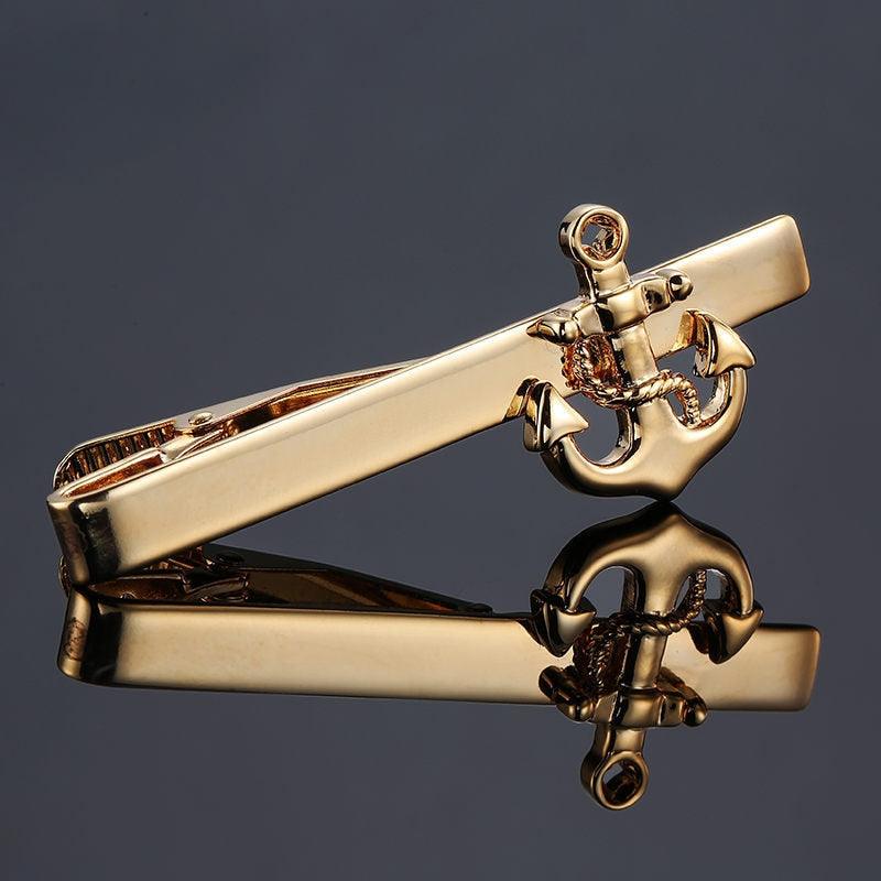 Gentlemen Fashion Men Tie Clip Classy Necktie Tie Bar Tie Clip For Men's Skinny Necktie Tie Clip Gift For Husband Dolphin Ship Wedding Tie Men Jewelry Romantic Necktie Bar Clips Groomsmen Grooms Business Formal Necktie Clips Stevvex