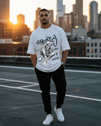 G West Ghostly Grooves Oversized T-Shirt Mens G West