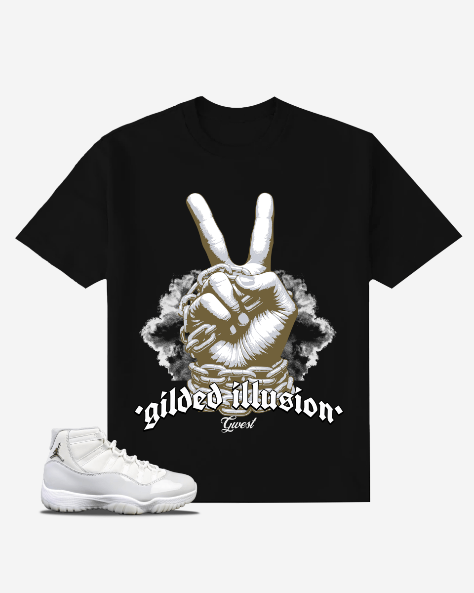 G West Gilded Illusion Oversized T-Shirt Mens G West