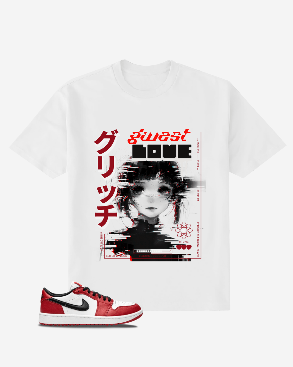 G West Glitched Love Oversized T-Shirt Mens G West