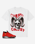 G West Gothic Cursed Skull Oversized T-Shirt Mens G West
