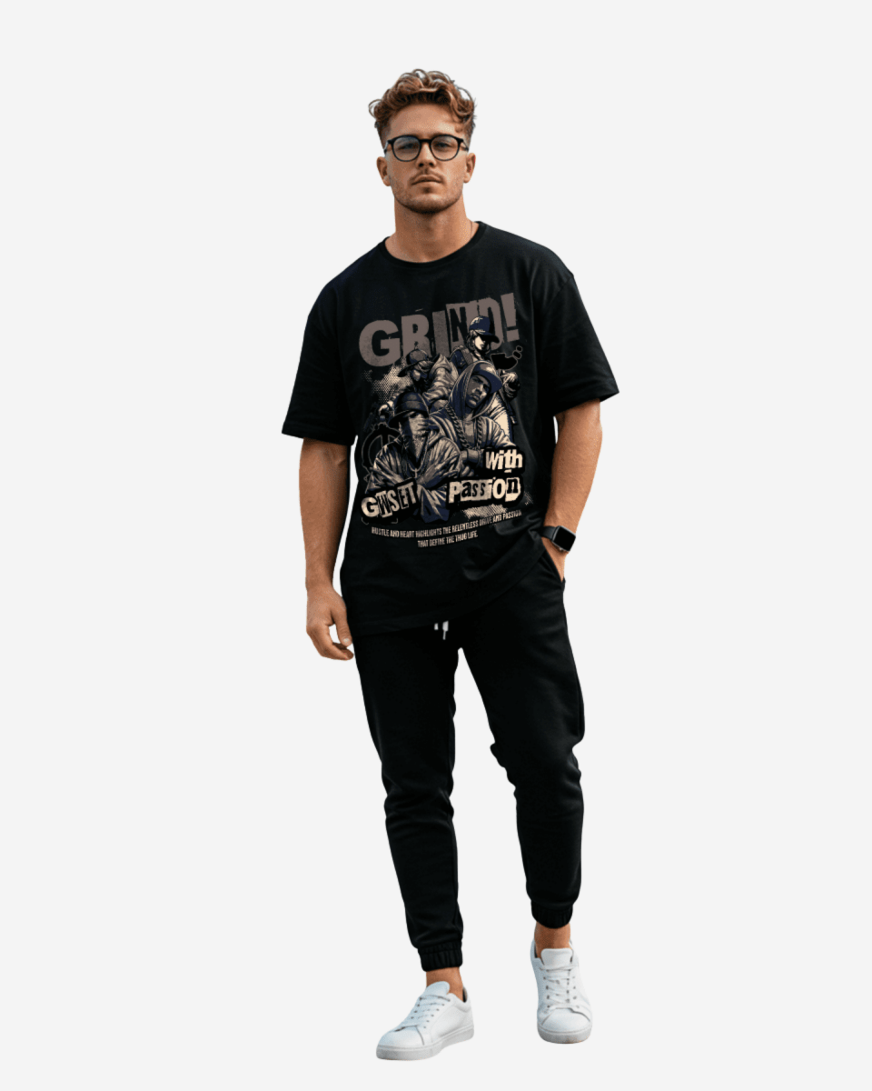 G West Grind With Passion Oversized T-Shirt Mens G West
