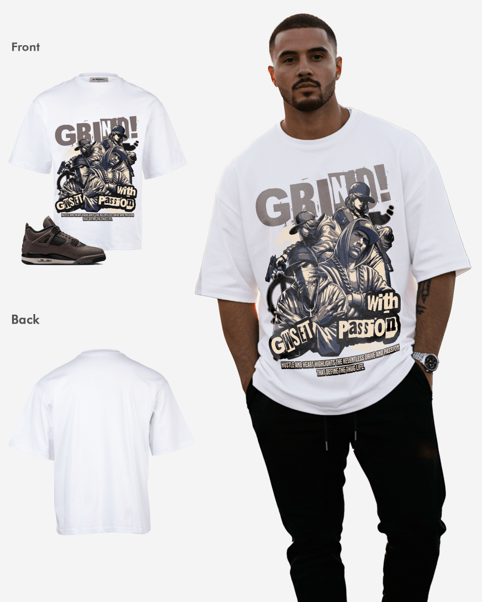 G West Grind With Passion Oversized T-Shirt Mens G West