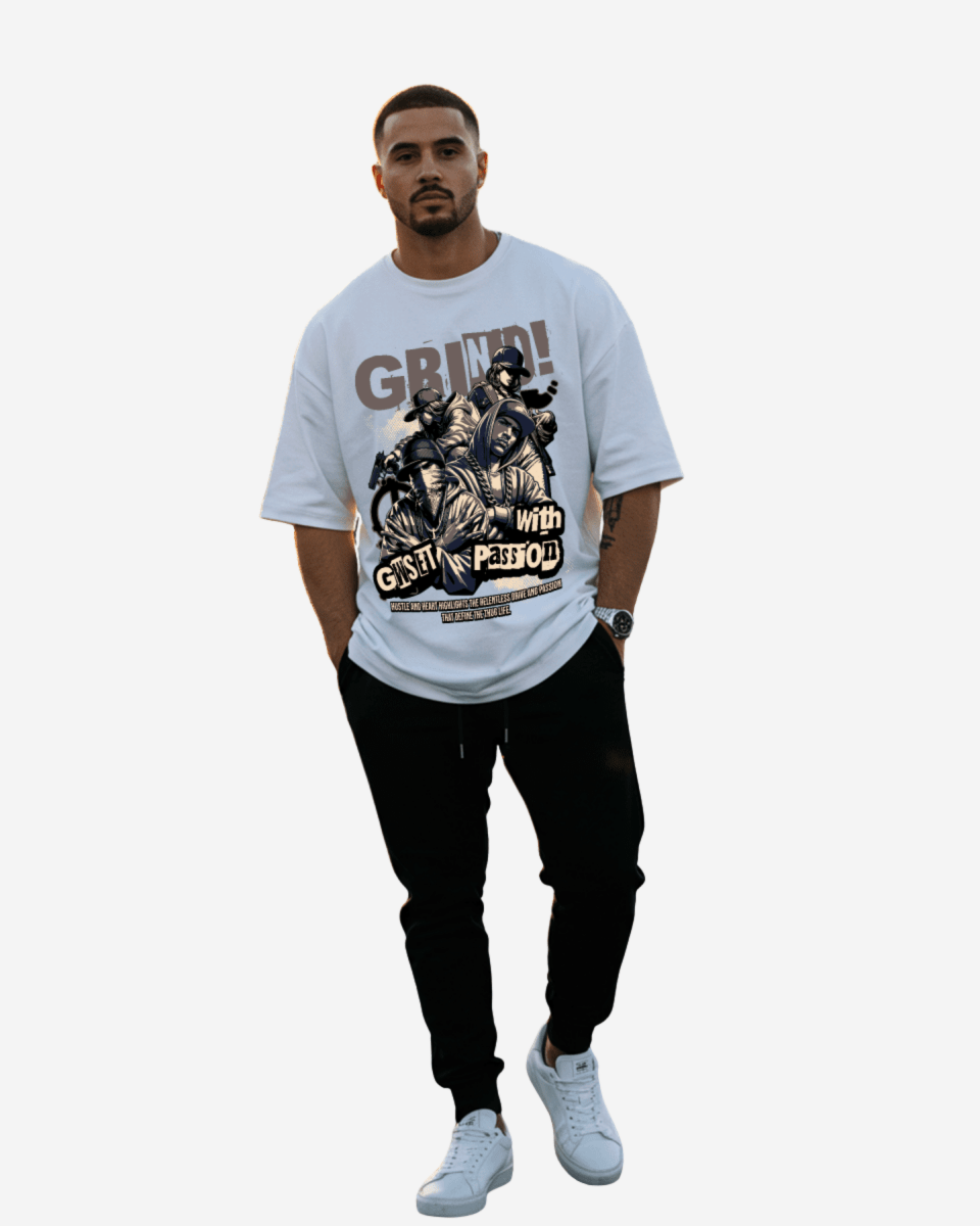 G West Grind With Passion Oversized T-Shirt Mens G West