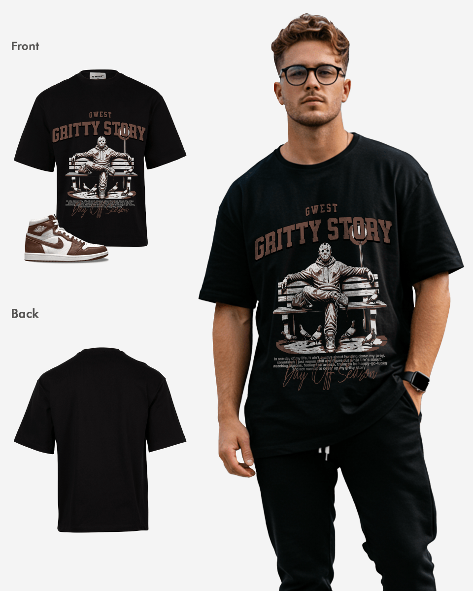 G West Gritty Story Oversized T-Shirt Mens G West