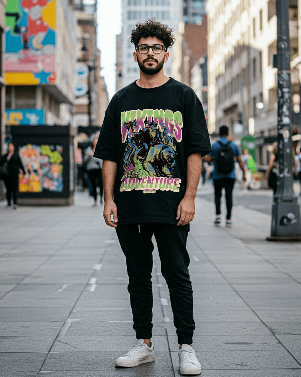 G West Grizzly Bear Oversized T-Shirt Mens