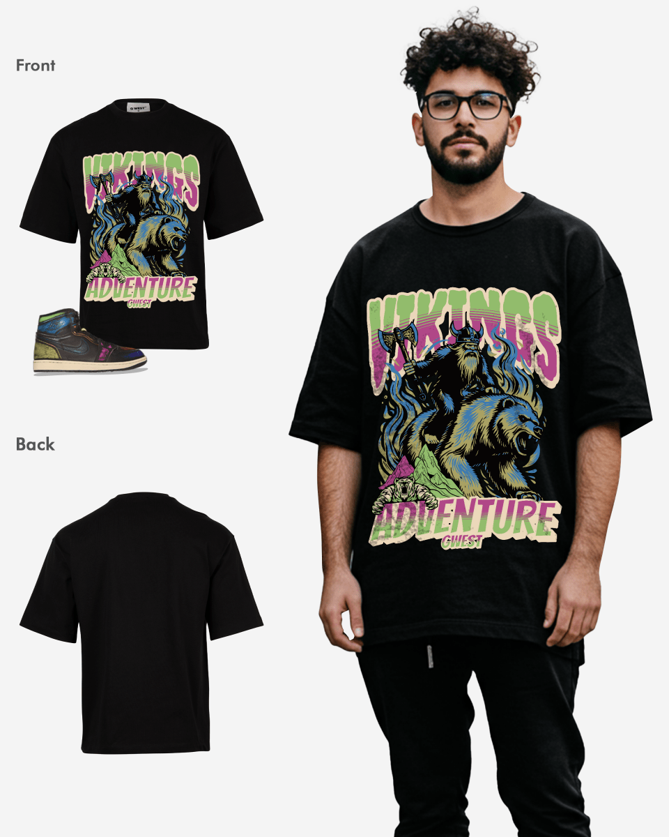 Camiseta extragrande de hombre G West Grizzly Bear