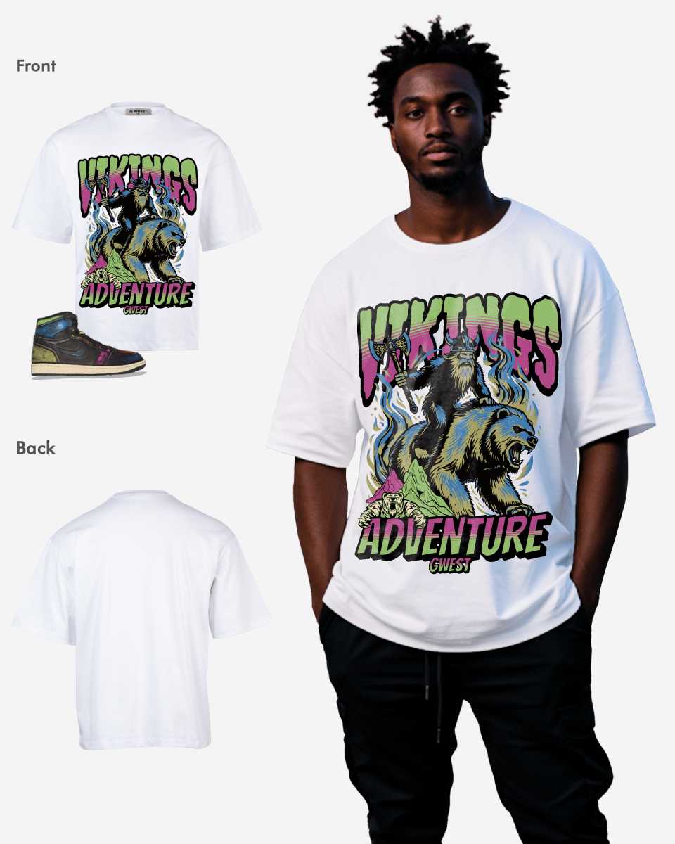 Camiseta extragrande de hombre G West Grizzly Bear