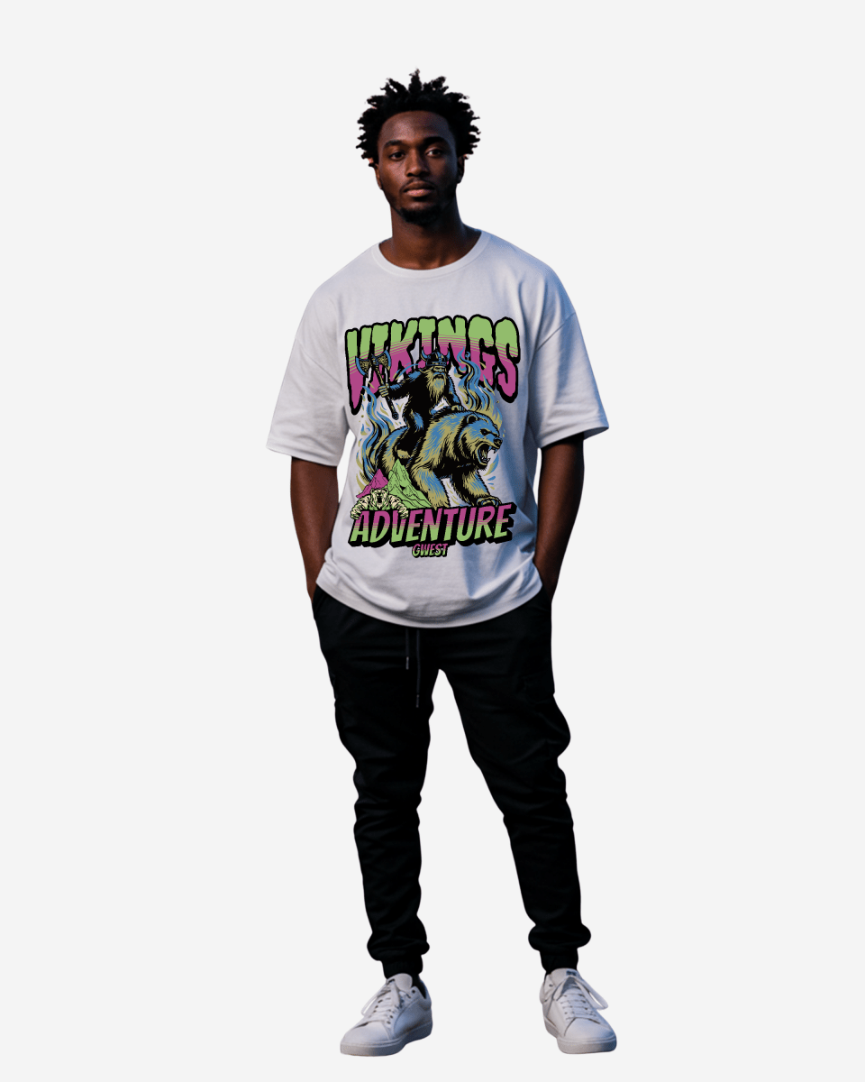 Camiseta extragrande de hombre G West Grizzly Bear