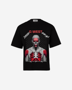 G WEST red eyed rage OVERSIZED T-Shirt Mens G West