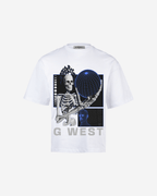 G WEST T-Shirt Flaming Fate Oversized Mens G West