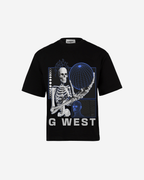 G WEST T-Shirt Flaming Fate Oversized Mens G West