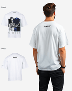 G WEST T-Shirt Flaming Fate Oversized Mens G West