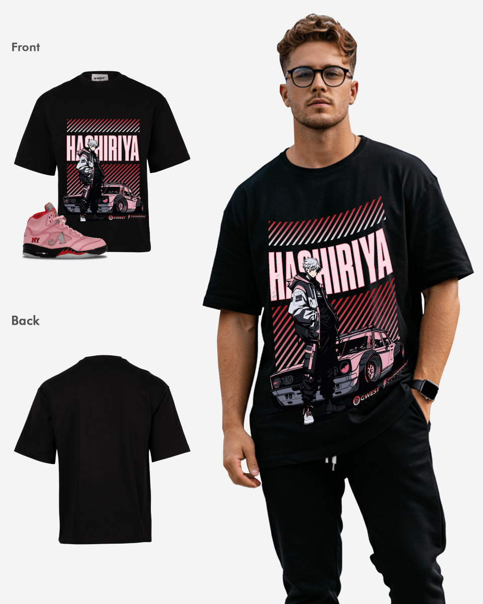 Camiseta de hombre extragrande G West Hashiriya