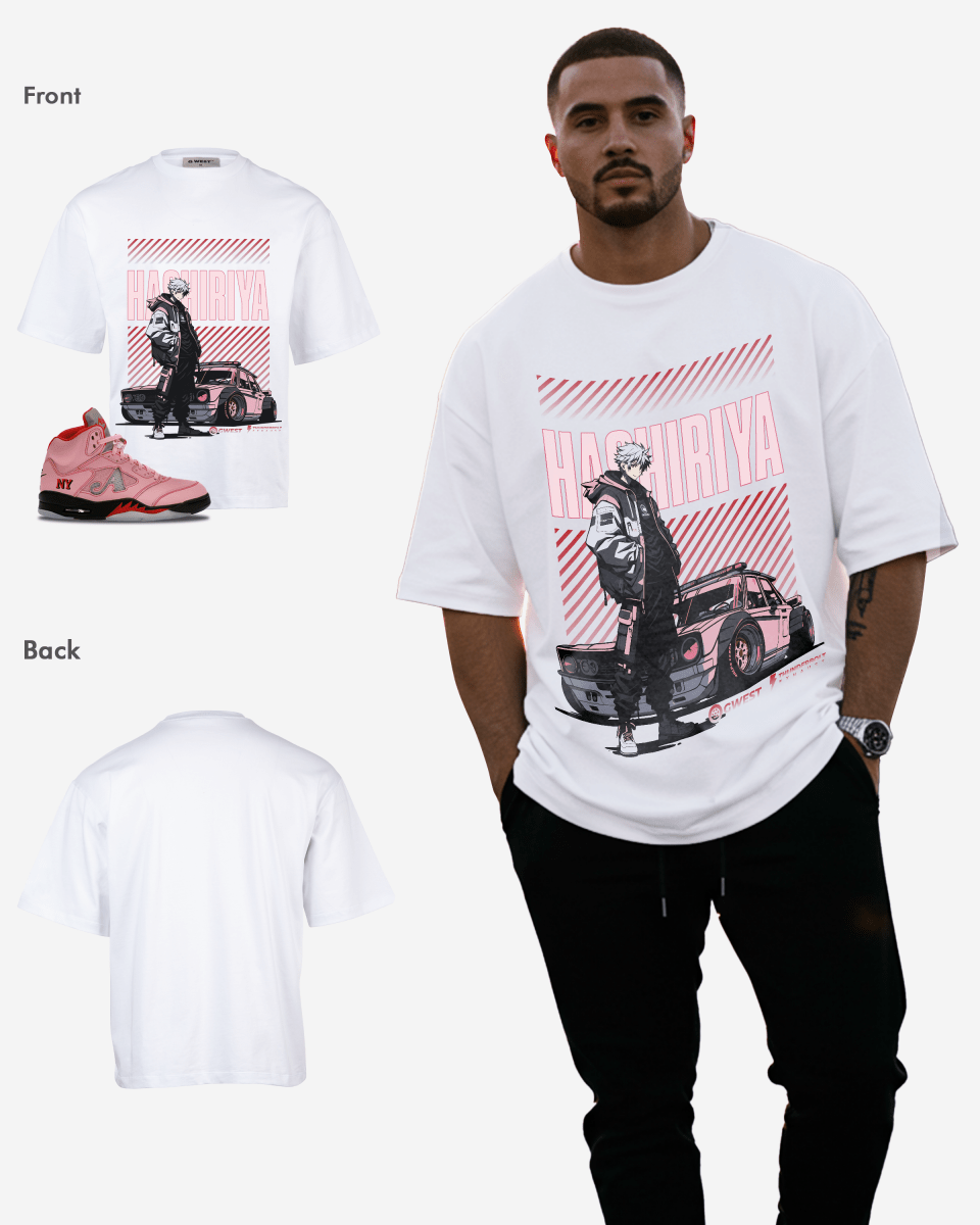 Camiseta de hombre extragrande G West Hashiriya