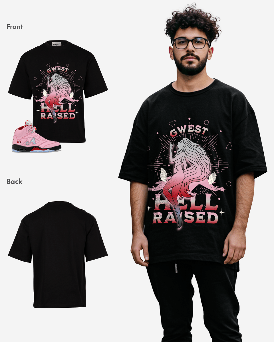 G West Hell Raised Oversized Men's T-Shirt
