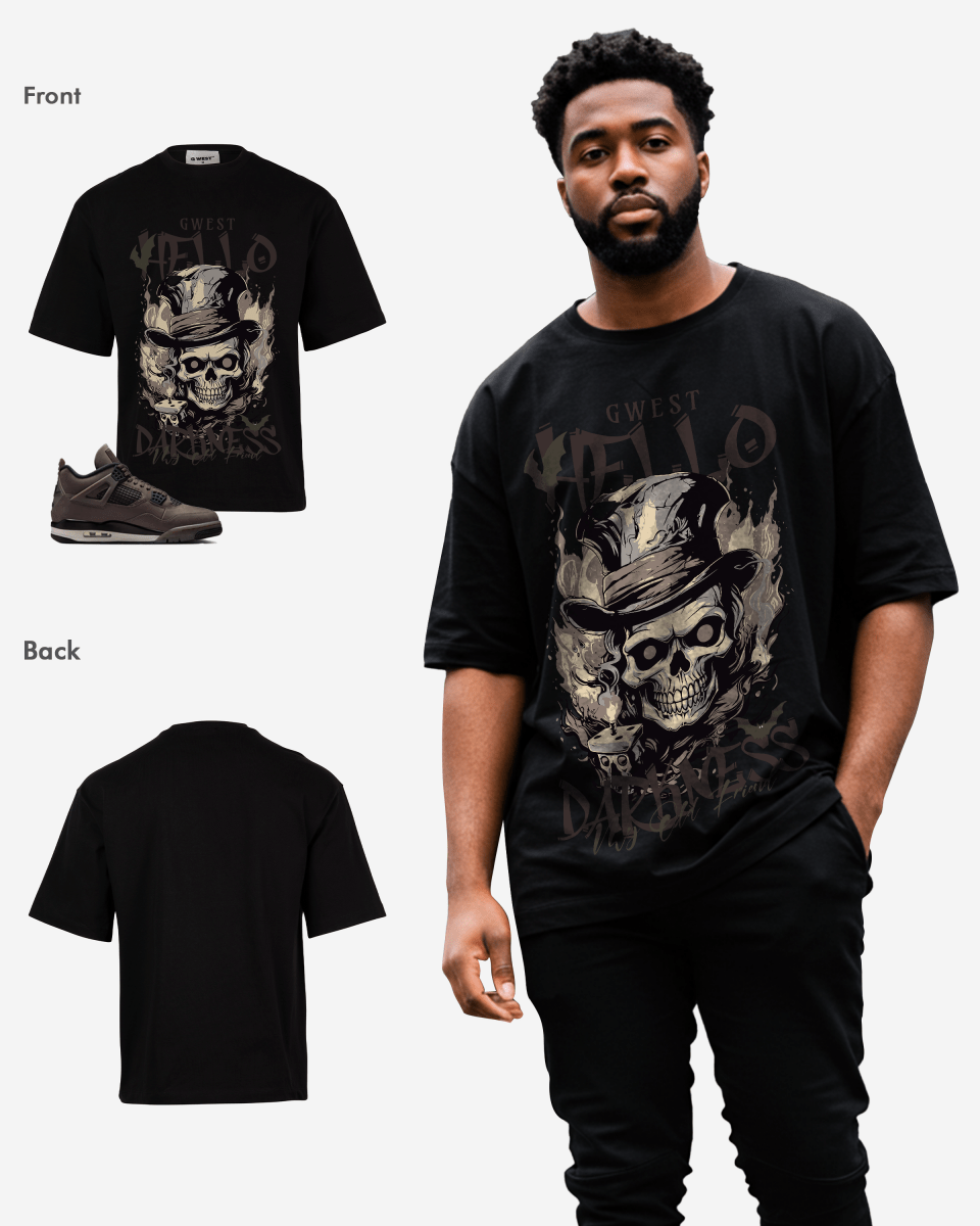 G West Hello Darkness Oversized T-Shirt Mens G West