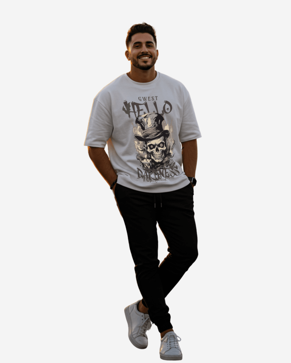 G West Hello Darkness Oversized T-Shirt Mens G West