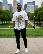 Camiseta de hombre extragrande G West Hip Hop Music