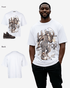 Camiseta de hombre extragrande G West Hip Hop Music