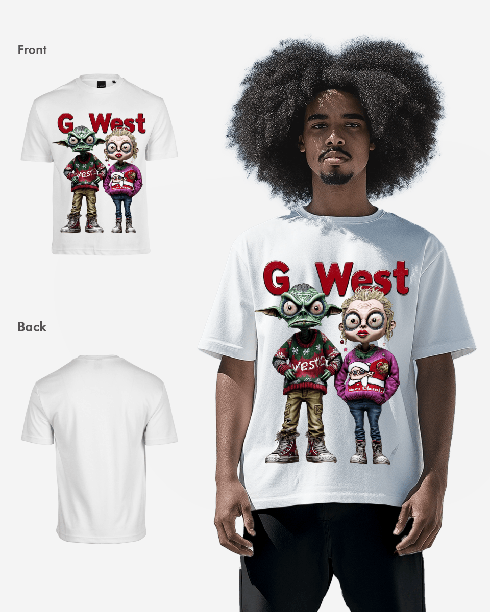 G West Holiday Visitors Oversized T-Shirt Mens G West