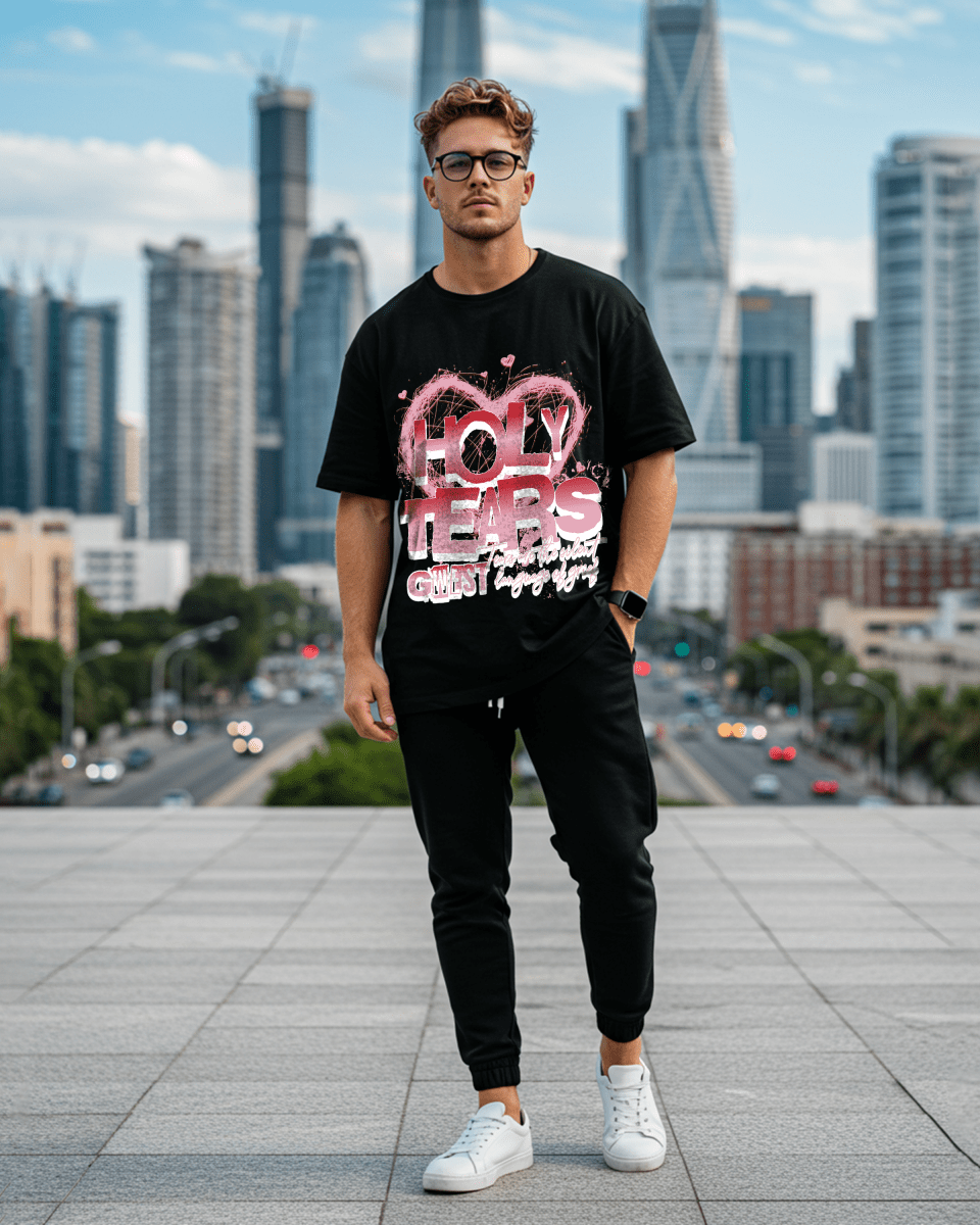 G West Holy Tears Oversized Men's T-Shirt G West