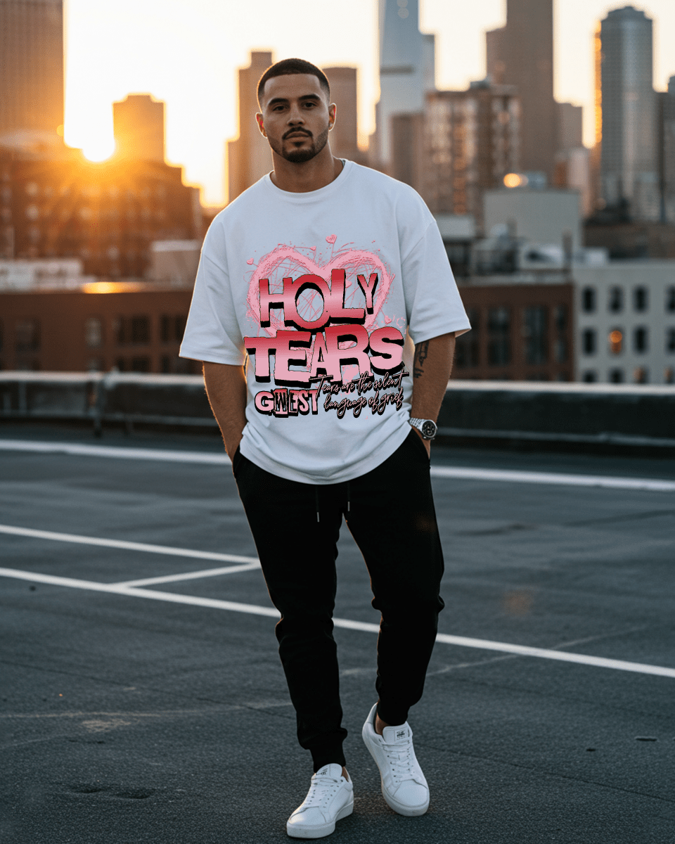 G West Holy Tears Oversized Men's T-Shirt G West