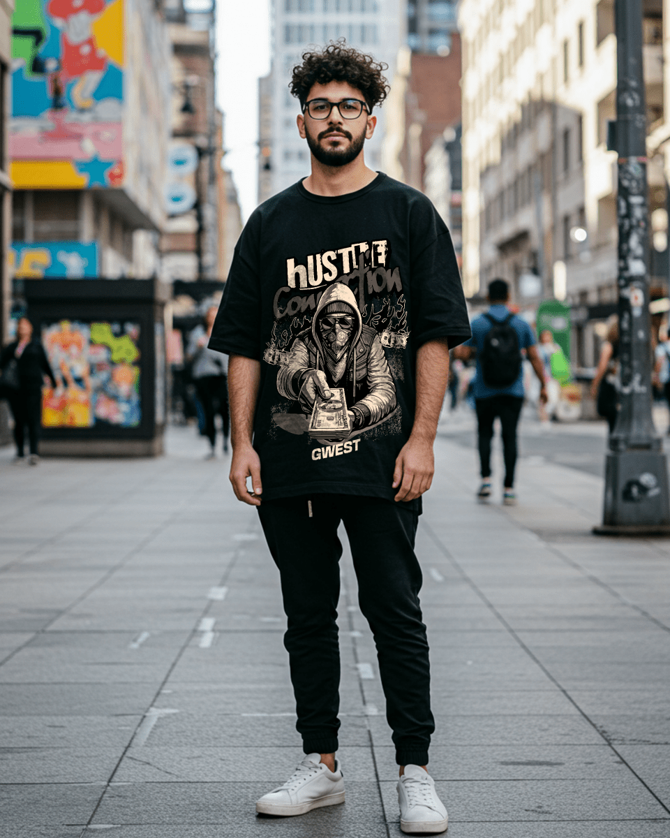 G West Hustle Connection Oversized T-Shirt Mens G West