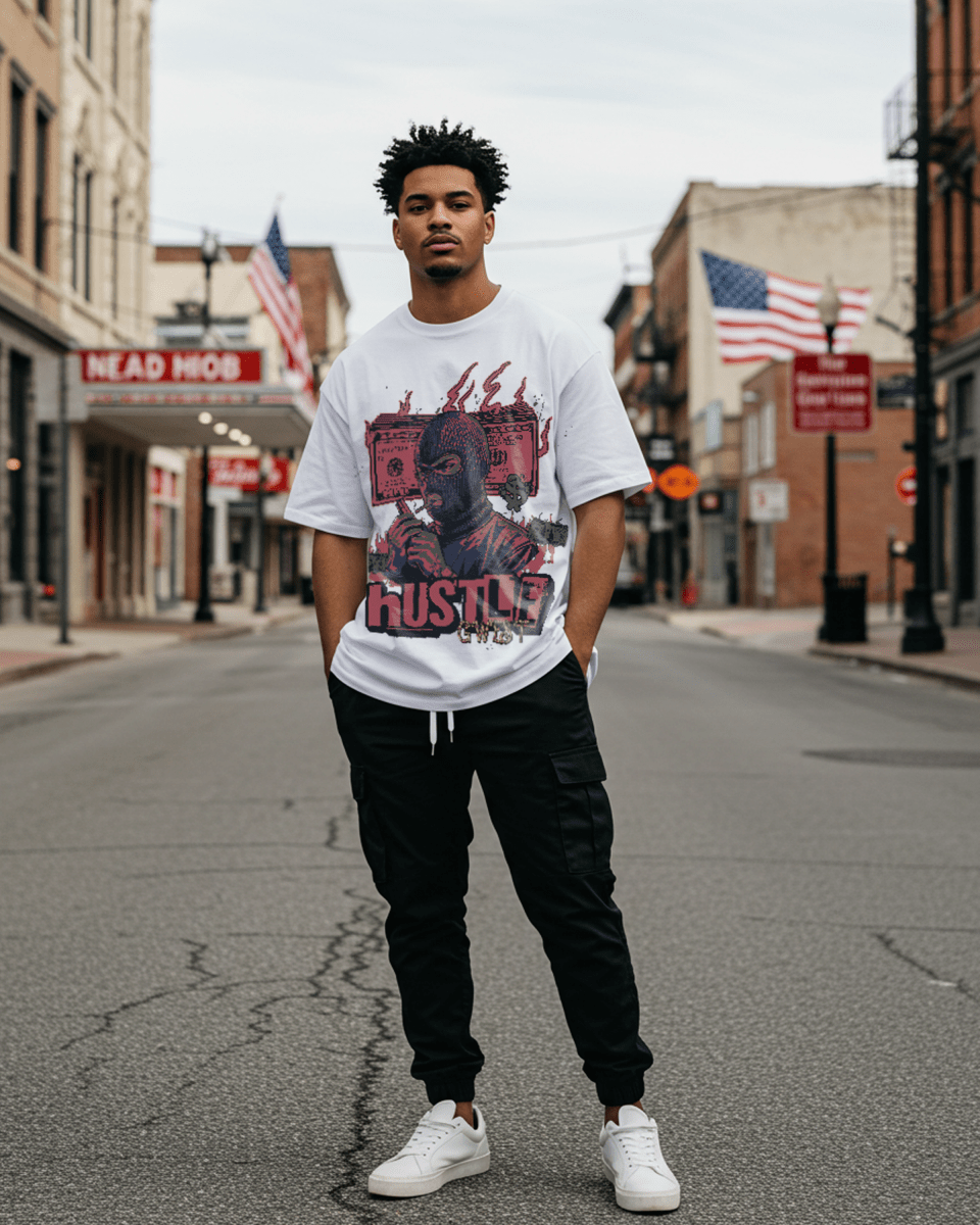 G West Hustle Syndicate Oversized T-Shirt Mens G West