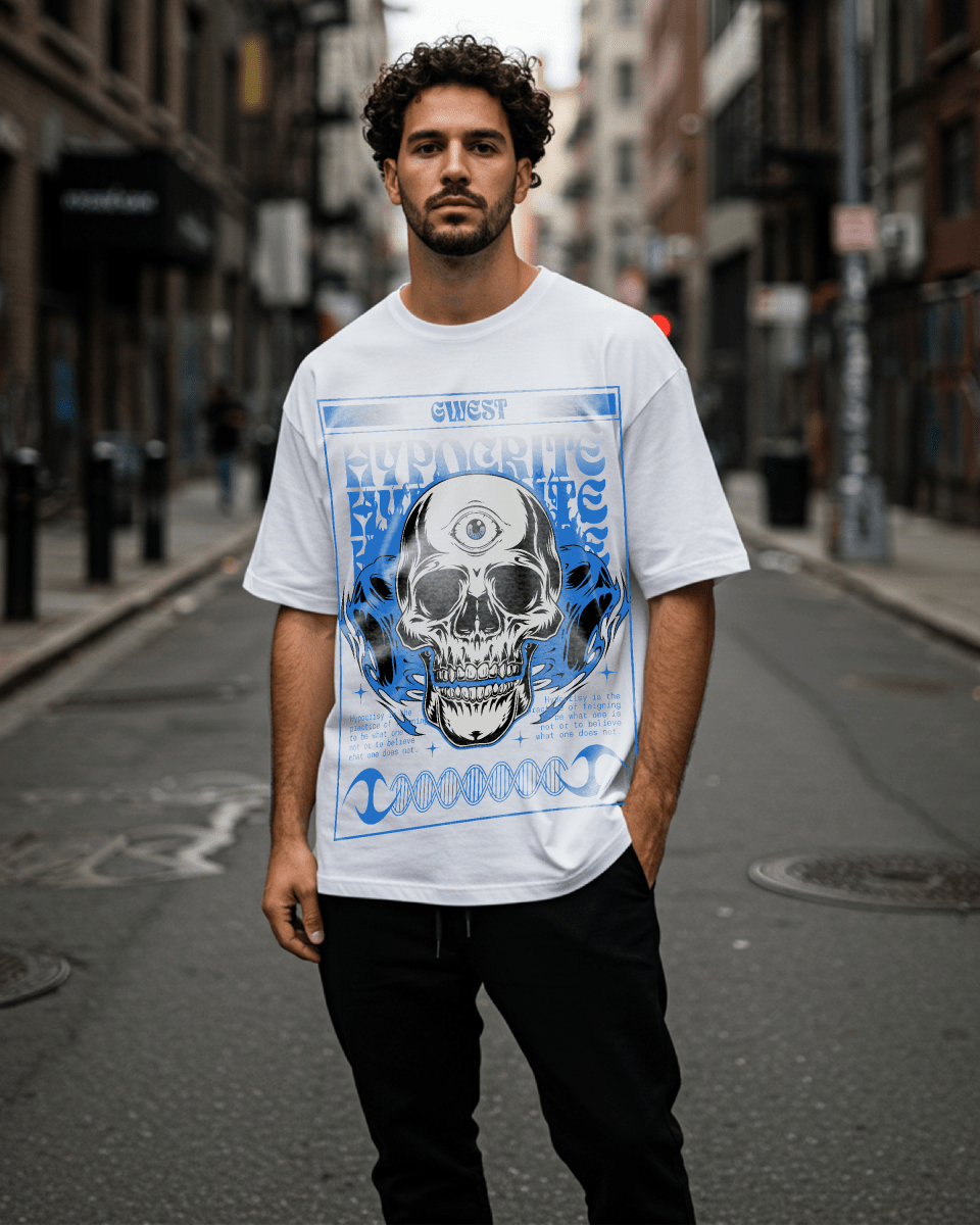 G-West Hypocrite Streetwear Oversized T-Shirt Mens G West
