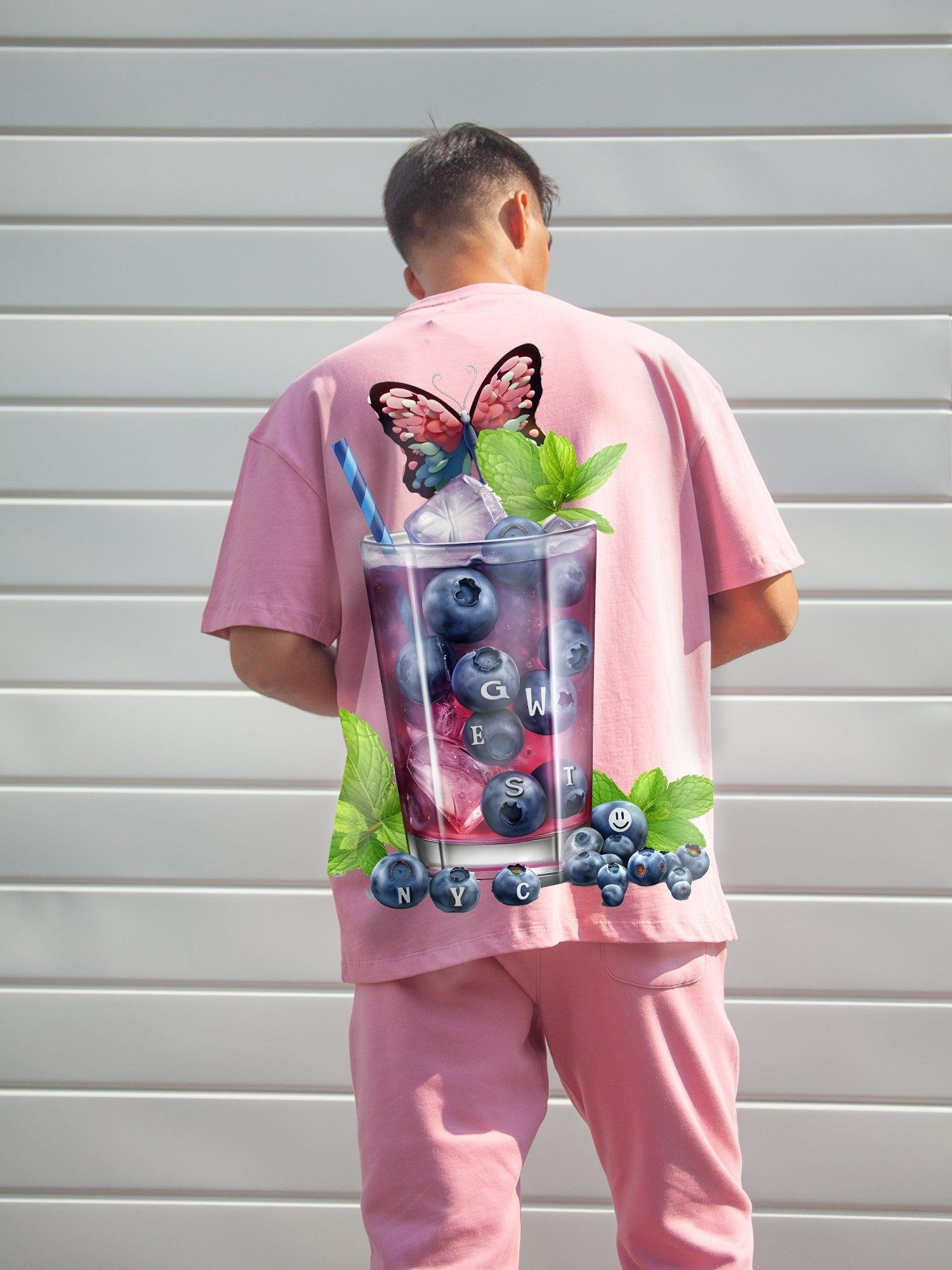 G West Mens Oversize Blueberry Mohito Tee G West