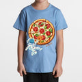 G West Kids Space Pizza Black Tee - Dtpbasty9067 G West