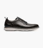 Black - Stacy Adams - Sync Plain Toe Elastic Lace Up