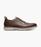 Cognac - Stacy Adams - Sync Plain Toe Elastic Lace Up