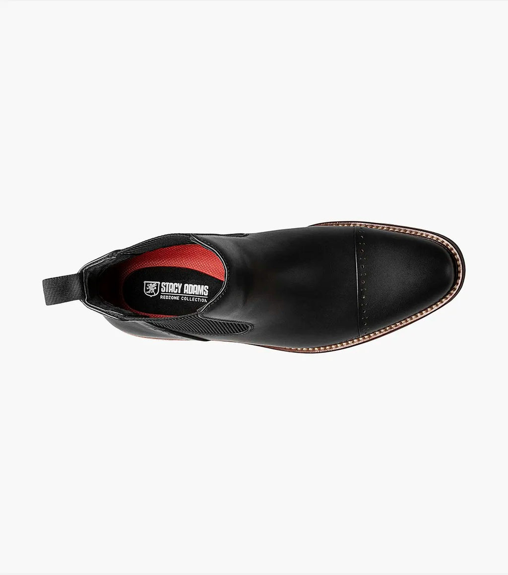 Black - Stacy Adams - Maury Cap Toe Chelsea Boot