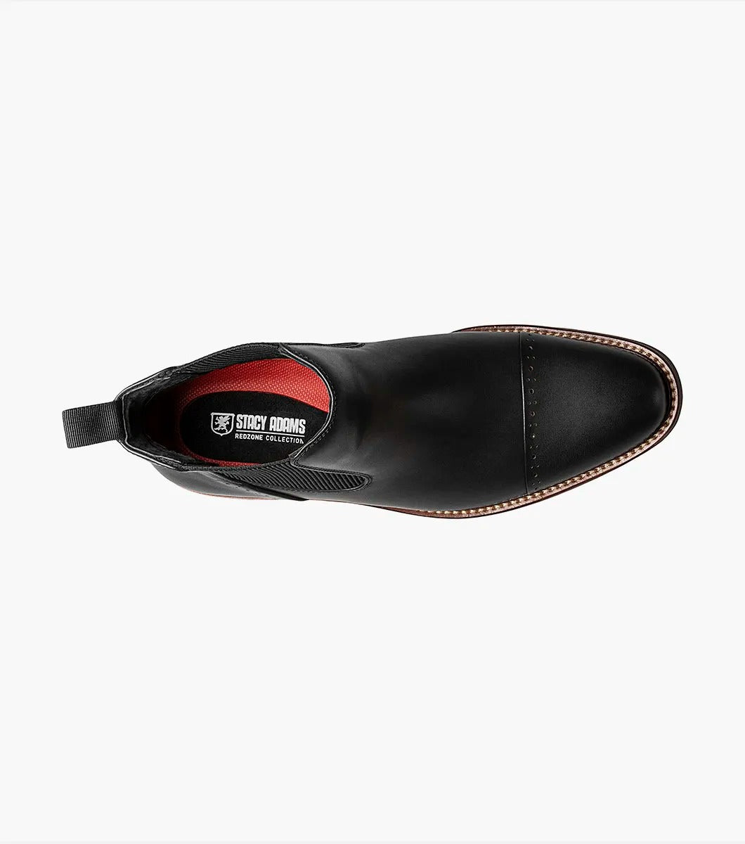Black - Stacy Adams - Maury Cap Toe Chelsea Boot